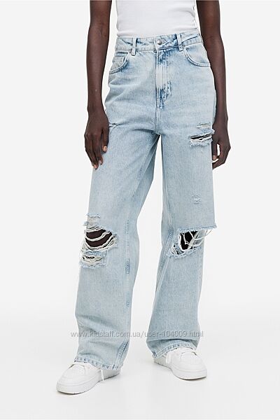 Высокие  джинсы 90-х H&M