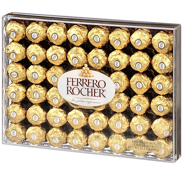 Подарочная коробка Ferrero  с шоколадом и бриллиантами из фундука 