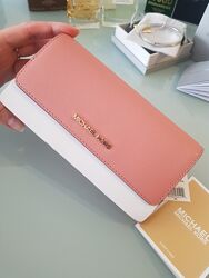 Michael Kors Saffiano оригинальный кожаный кошелек S980-0004 розовая пудра 