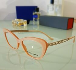 Брендовая женская оправа DG3275B original- cateye,  цвет перламутр- лосось