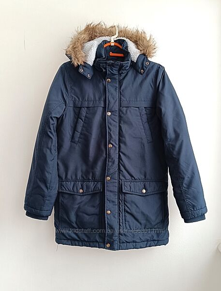 Куртка р.158 H&M на 12-13 років парка євро зима хлопчику, заміри