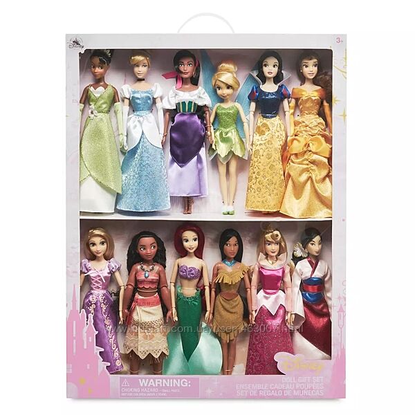 Ляльки Дісней відрізані від набору Disney Classic Doll Collection Gift Set 