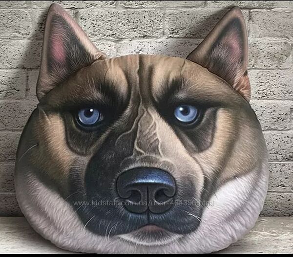 3D Подушка декоративная интерьерная собака кошка