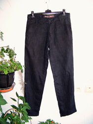 Льняные мужские классические брюки темно-серого цвета dapper jeans w32 l36