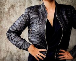 Куртка бомбер з ДРАГОН пітон ексклюзив