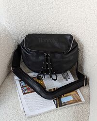 Крута шкіряна сумка бананка. Італія