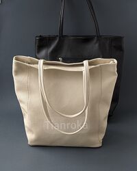 Популярна шкіряна сумка шопер з підкладкою, кожаный шоппер. Італія