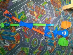 Трек для машинок Hot Wheels для двох. Перегони на машинках