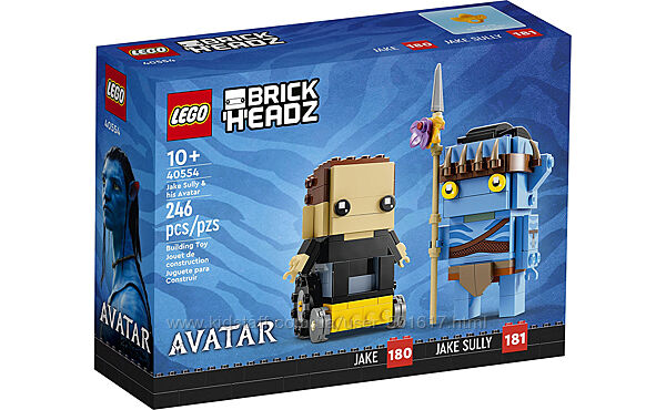 Конструктор Лего Brick Headz Джейк Салли и его аватар 40554