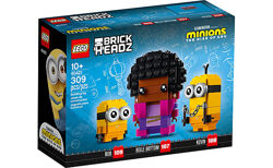 Конструктор Лего LEGO Brick Headz Белль Боттом, Кевин и Боб 40421