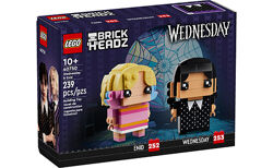 Конструктор Лего LEGO Brick Headz Венздей та Енід 40750