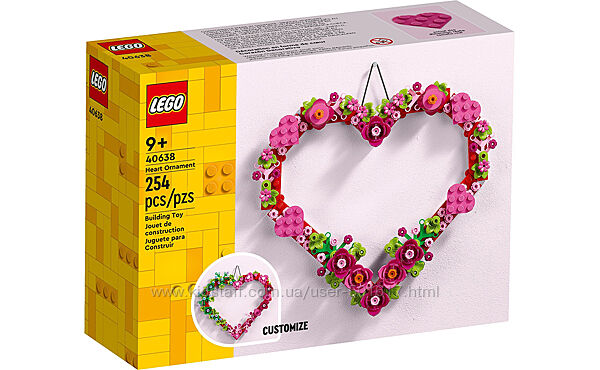 Конструктор Лего LEGO Seasonal Серце 40638