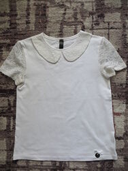 Нарядная футболка блузка на 7 и 9-10 лет