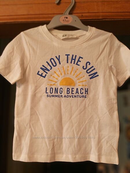 Футболка H&M р.98 або 2-3 роки нова