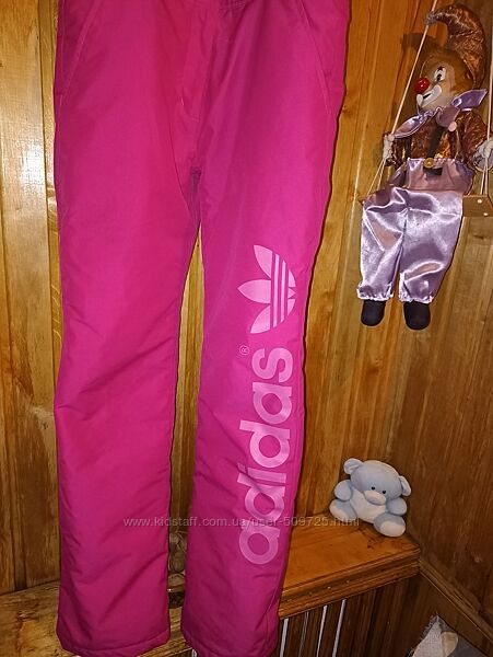 Штани зимові Адідас дівчині р. S-M