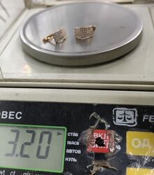 Серьги СЦ0091МД, золото 585 проба, кубический цирконий 