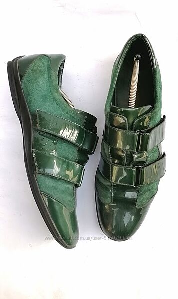 Gucci  кроссовки кеды замшевые кожаные зеленые