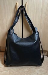 Шикарная  кожаная сумка рюкзак Borse in Pelle Made in Italy   2 цвета