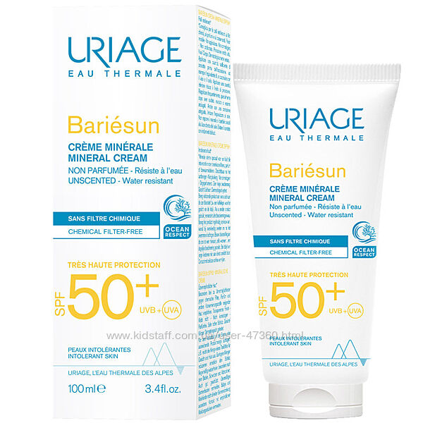 Uriage Bariesun SPF50 Mineral Cream Very High Protection SPF50 100ml