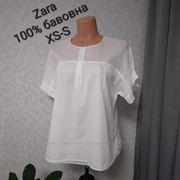 Літня блуза Zara 100 бавовна 