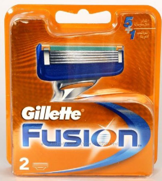 Сменные картриджи Gillette fusion упаковка 2 штуки оригинал Германия