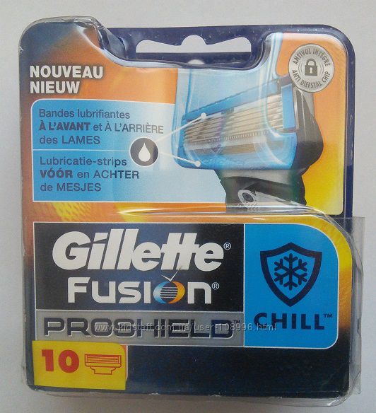 Супер новинка от Gillette сменные картриджи Fusion Proshield Chill оригинал
