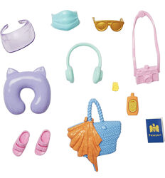 Набор модных аксессуаров Barbie Accessories Travel Pack with 11 Storytellin