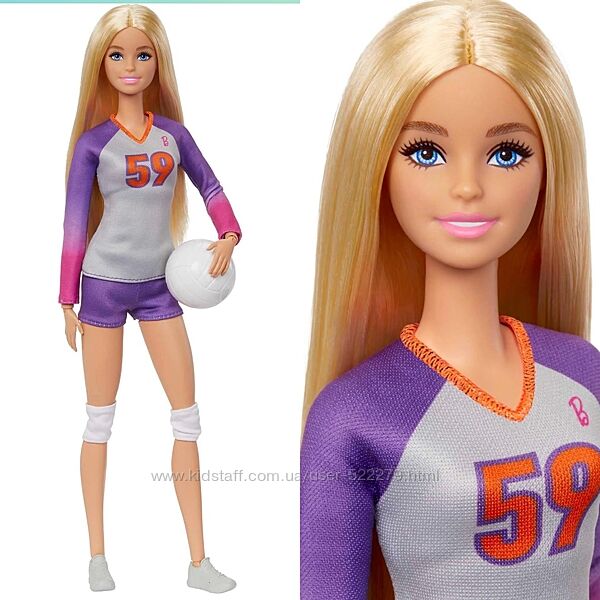 Кукла Барби Безграничные движения волейболистка Barbie Made to Move HKT72
