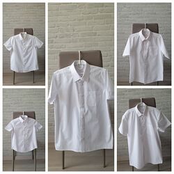 Классные белые рубашки George, Matalan 8-12л , новые
