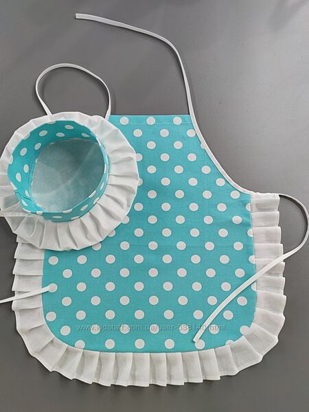 Фартук и косынка, колпак от 10 лет и старше