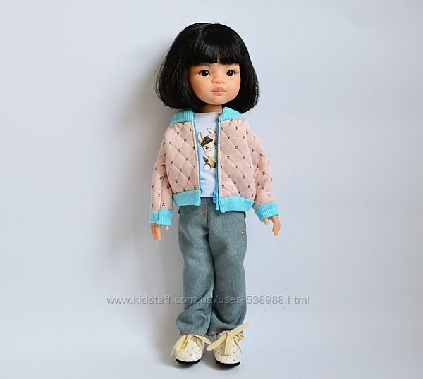 Одяг для ляльки Паола Рейна та ін,  джинси, бомпер куртка, футболка