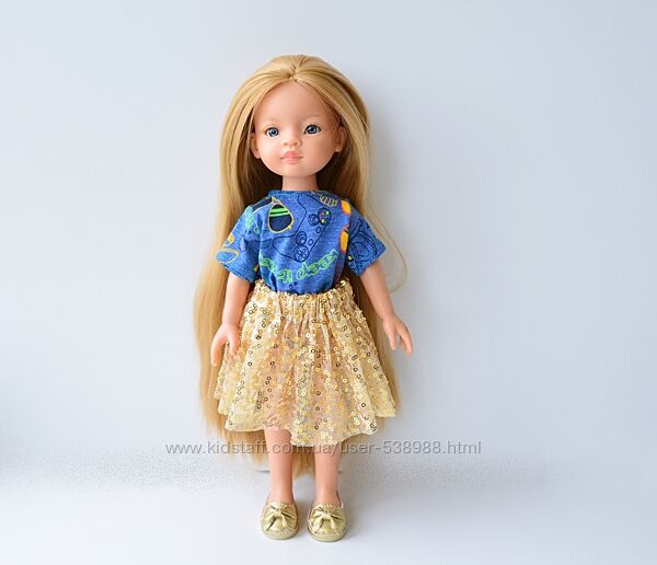 Одяг для ляльки Паола Рейна та ін, спідниця, футболка