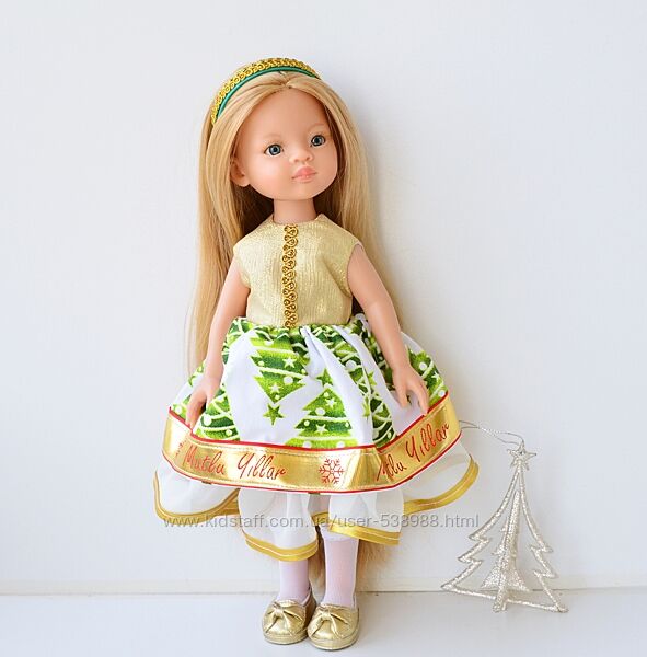 Одяг для ляльки Паола Рейна та ін, новорічна сукня