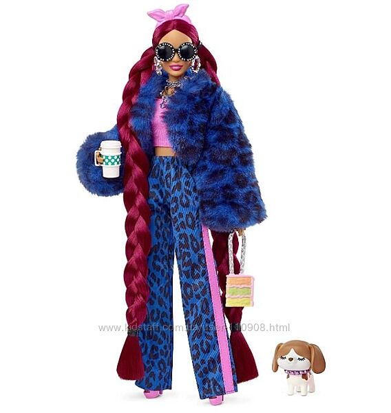 Барби Экстра Модница леопардовый костюм Mattel Barbie Extra Doll 17