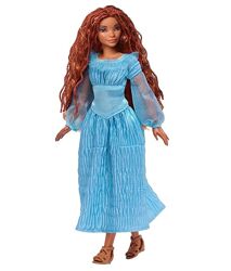 кукла Ариэль Русалочка Mattel Disney на суше в фирменном голубом платье