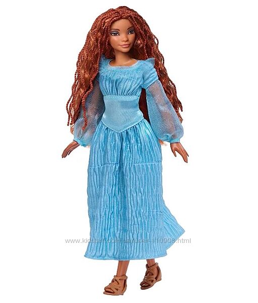кукла Ариэль Русалочка Mattel Disney на суше в фирменном голубом платье