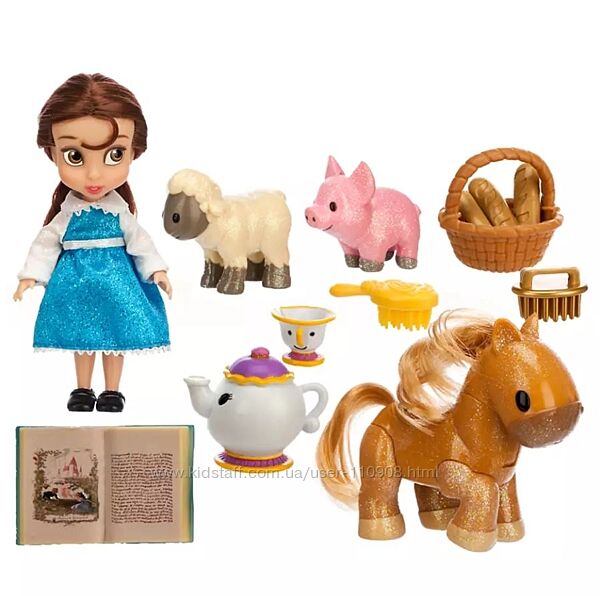мини кукла Белль в чемоданчике Disney Animators&acute Collection Belle Mini Doll