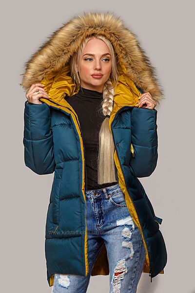 Зимняя женская куртка пуховик Лиза, цвета разные размеры 44- 56