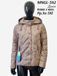 Стеганая демисезонная женская куртка 342 тм Mangelo размеры Размеры XS-3XL