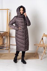Женская зимняя удлиненная куртка, пуховик-одєяло Ида тм VLS размеры 42- 52