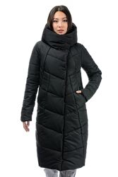 Зимний женский пуховик, удлиненная куртка Адель -размеры 42- 52 