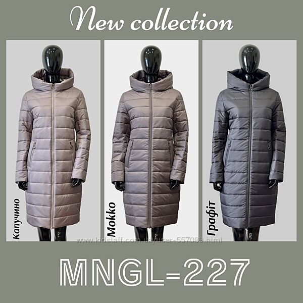 Куртка зимняя женская удлиненная 227 тм Mangelo Размеры 48 -62