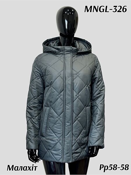 Куртка стеганая женская еврозима 326 тм Mangelo размеры 48 - 58