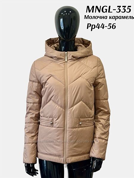 Демисезонная стеганая женская куртка Размеры 42-54 MNGL 335