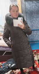 Зимовий пуховик, 48 р.