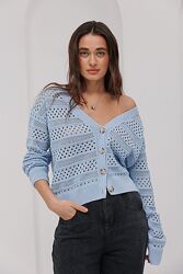 В´язаний ажурний кардиган