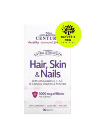 21 Century комплекс Волосы, кожа и ногти повышенная сила  биотин