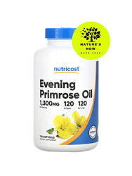 Nutricost масло примулы, первоцвета вечернего 1300 мг - 120 капсул