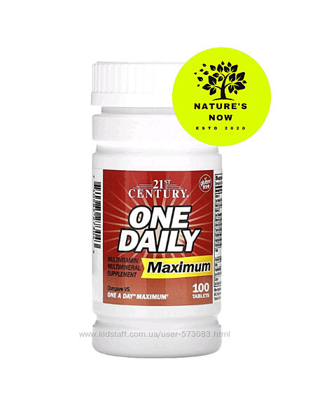 Мультивитамины 1 таблетка в день One Daily Maximum