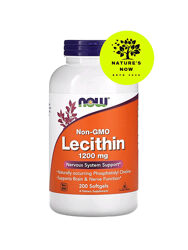 Now foods лецитин 1200 мг - 200 капсул / США